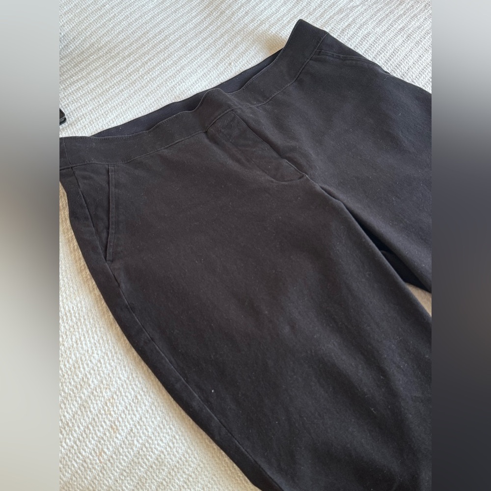 Spanx Wide-legged cropped cotton blend pants size M - Picture 4 of 9